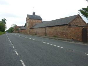 front of building and road